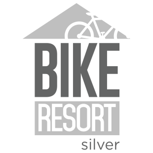 Bike resort logo silver